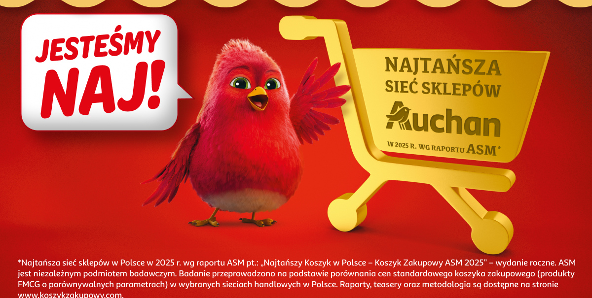 Jesteśmy naj. Najtańsza sieć sklepów Auchan