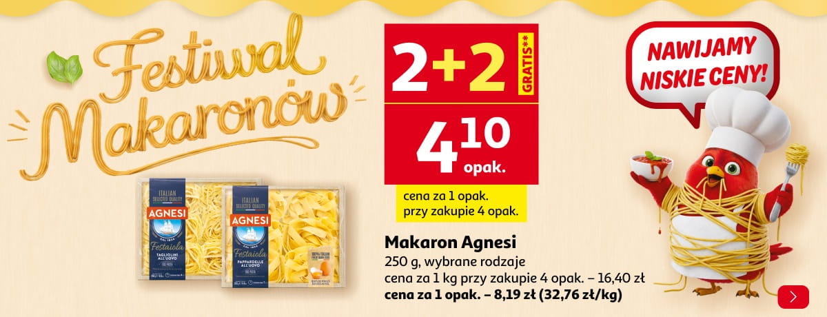 Festiwal Makaronów. Wybrane makarony 2+2 gratis