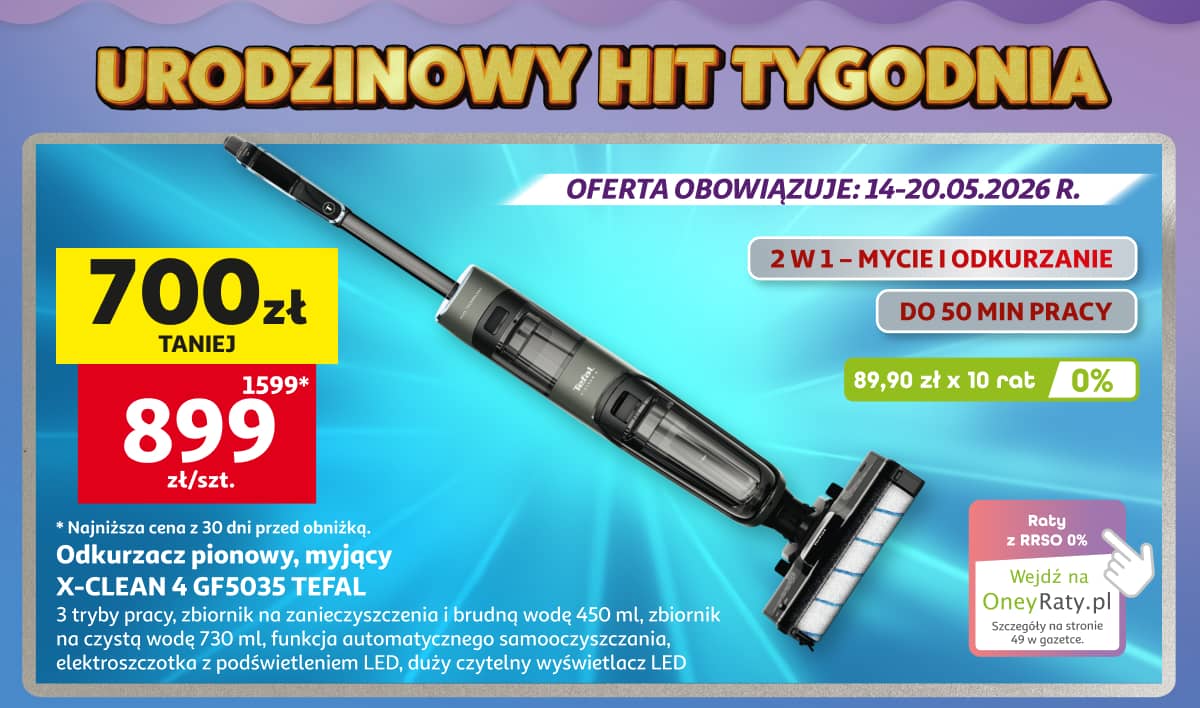 Urodzinowy hit tygodnia - odkurzacz Tefal