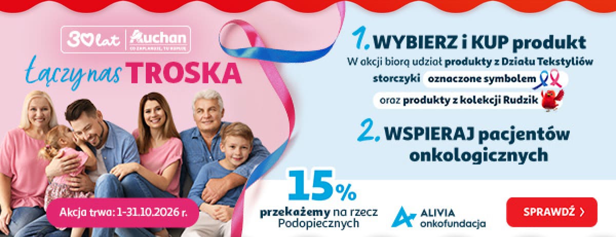 Łączy nas troska. Wybierz i kup produkt, wspieraj pacjentów onkologicznych