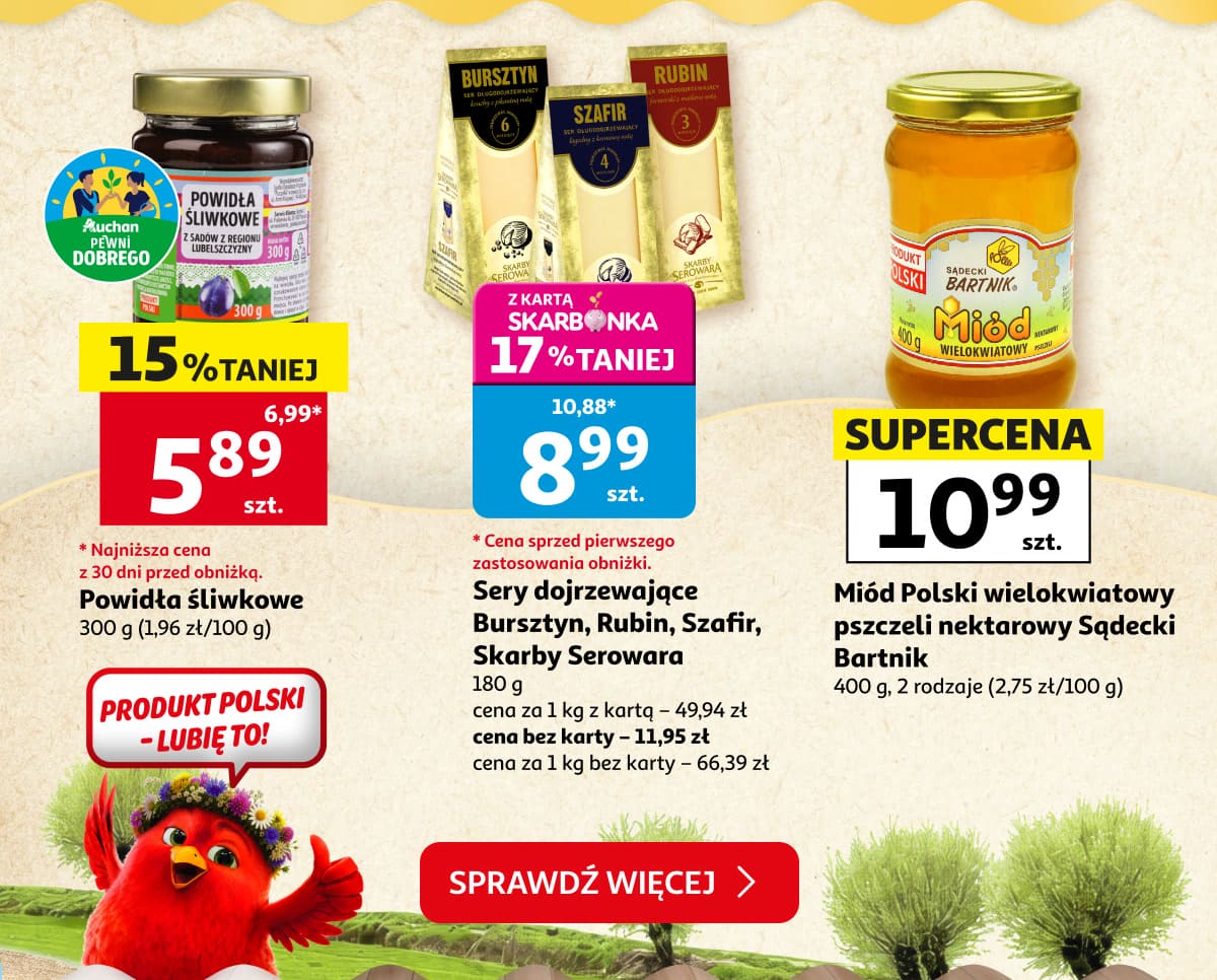 Festiwal polskich produktów. Powidła, sery i miód