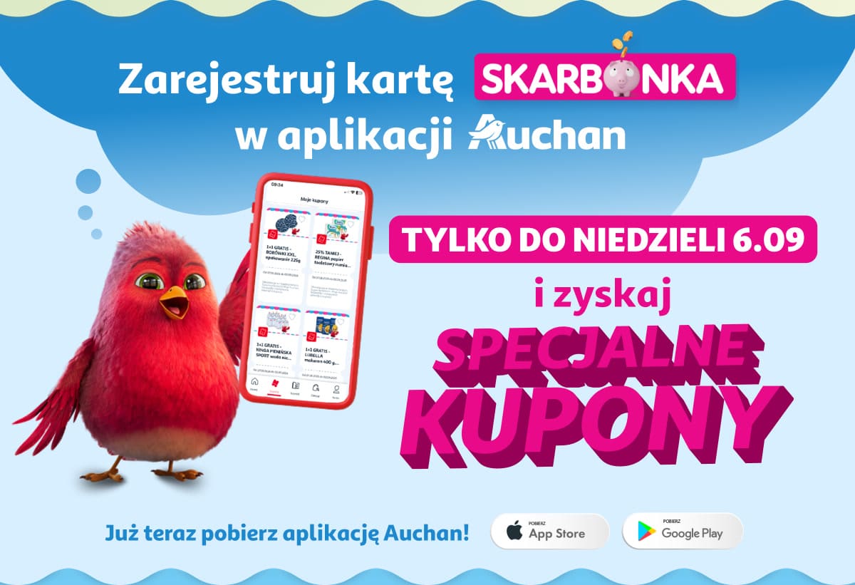 Zarejestruj karte w aplikacji Auchan