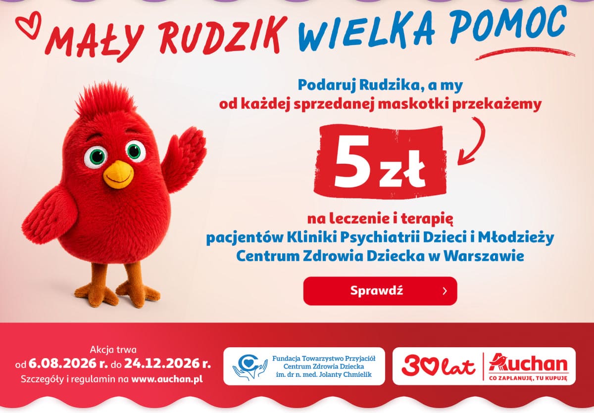 Mały Rudzik, wielka pomoc. Pięć złotych na leczenie i terapię dzieci i młodzieży